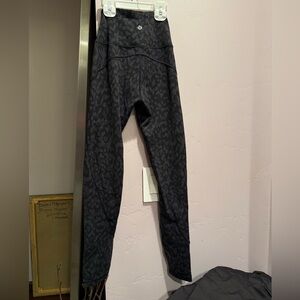 lululemon athletica Black Patterned Leggings